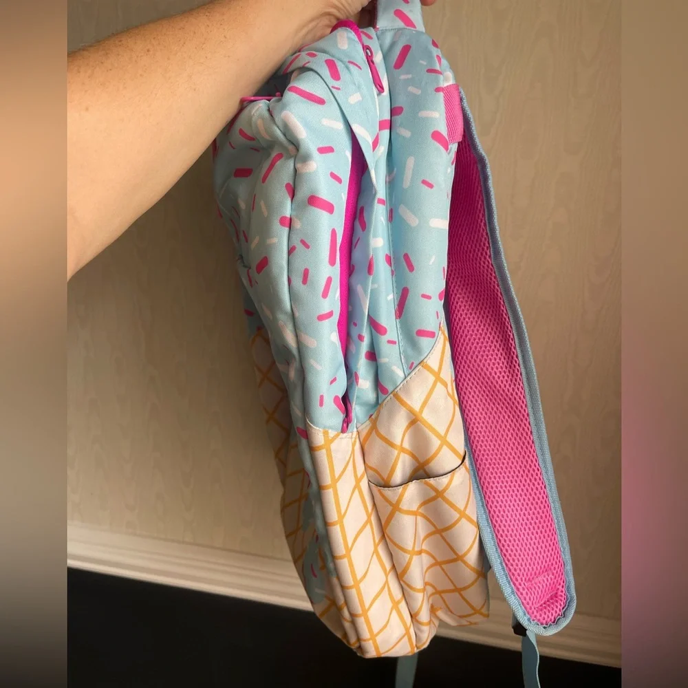 Baseball Lifestyle 101 Backpack Ice Cream Drip Cotton Candy Blue - Picture 5 of 10